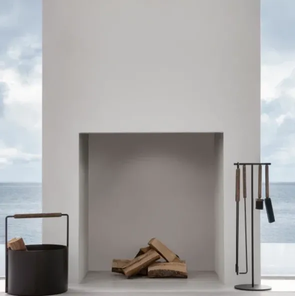 Kaminbesteck 5-tlg. -ASHI- Black Oak