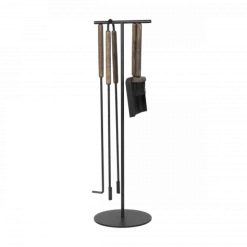 Kaminbesteck 5-tlg. -ASHI- Brown Oak