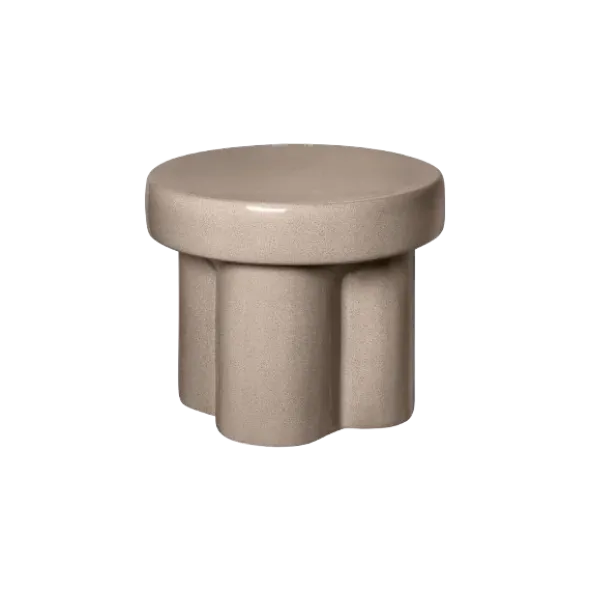 Keramik Hocker -TORU- Farbe Fungi - Form niedrig