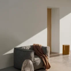 Keramik Hocker -TORU- Farbe Indian Tan - Form: Zylindrisch