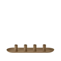 Kerzenhalter -LOHA- Farbe Amber Brown - Form: Oval