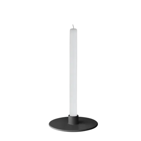 Kerzenhalter -VELA- Farbe Black - Größe M, Flach