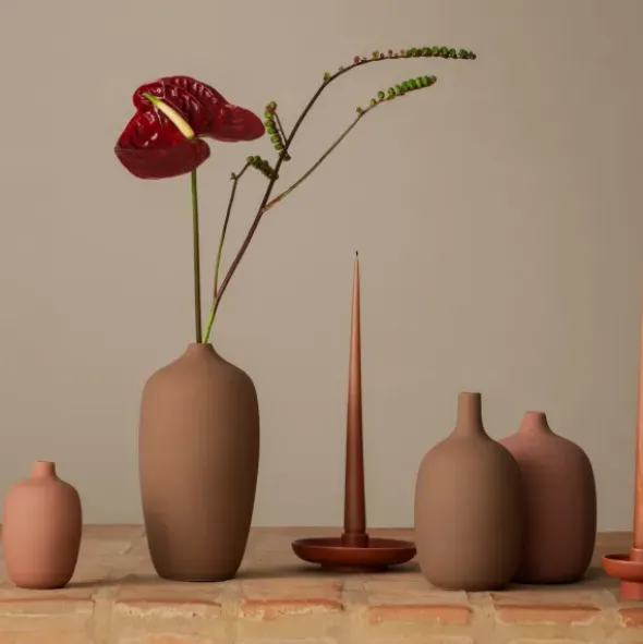 Kerzenhalter -VELA- Farbe Brandy Brown - Größe M
