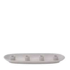 Kerzenhalter -VELA- Farbe Satellite - Form Oval