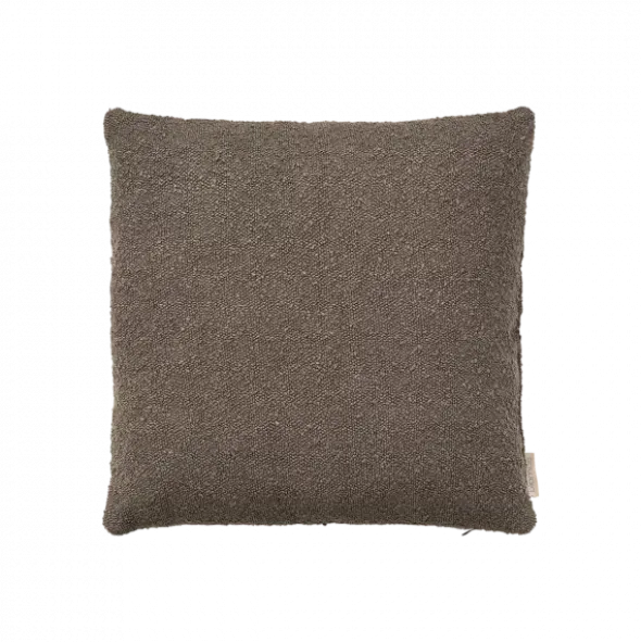 Kissenbezug -BOUCLE- Farbe Espresso 50 x 50 cm