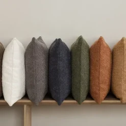 Kissenbezug -BOUCLE- Farbe Espresso 50 x 50 cm