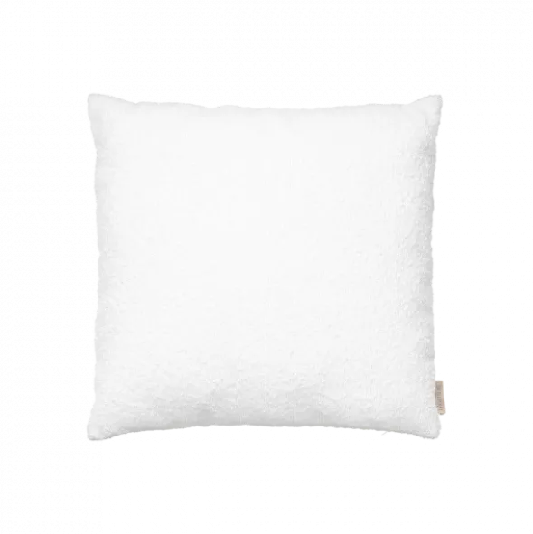 Kissenbezug -BOUCLE- Farbe Lily White 50 x 50 cm