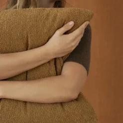 Kissenbezug -BOUCLE- Farbe Tan 40 x 40 cm