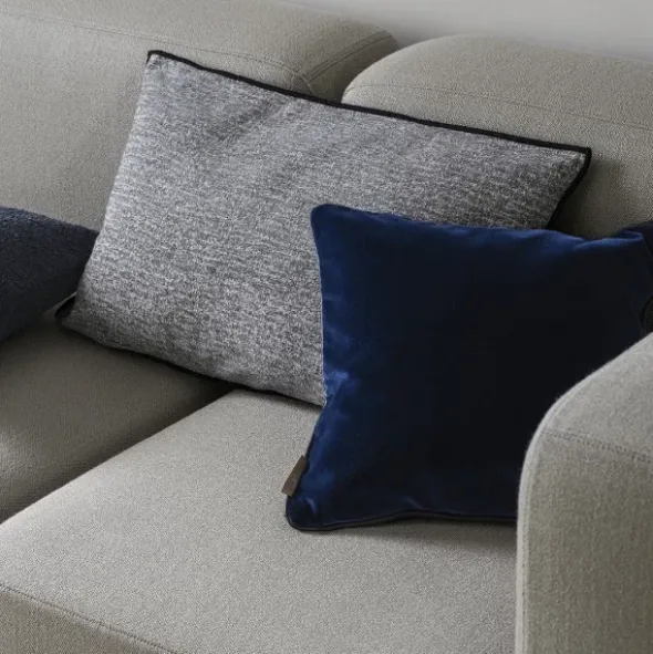 Kissenbezug -CHENILLE- Farbe Steel Gray - Größe 40 x 60 cm