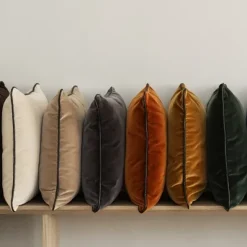 Kissenbezug -VELVET- Farbe Duck Green - Größe 40 x 40 cm