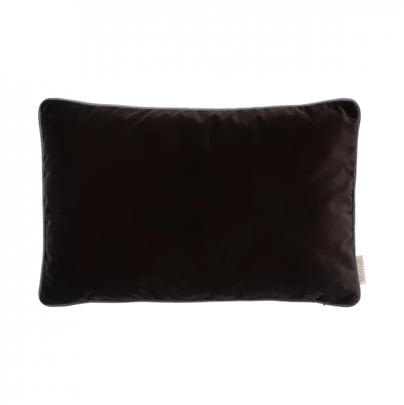 Kissenbezug -VELVET- Farbe Espresso - Größe 40 x 60 cm