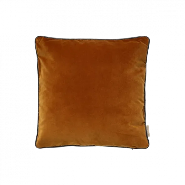 Kissenbezug -VELVET- Farbe Rustique Brown - Größe 40 x 40 cm