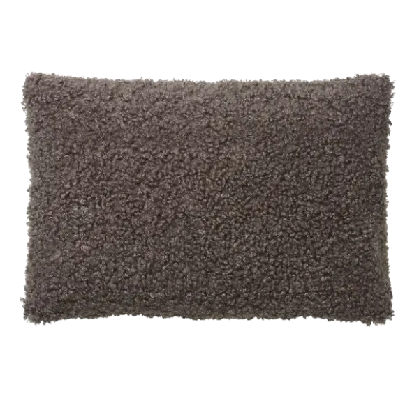 Kissenhülle -TEDDY- Farbe Espresso - Größe 40 x 60 cm