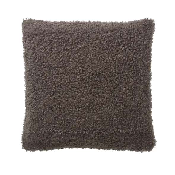 Kissenhülle -TEDDY- Farbe Espresso - Größe 50 x 50 cm