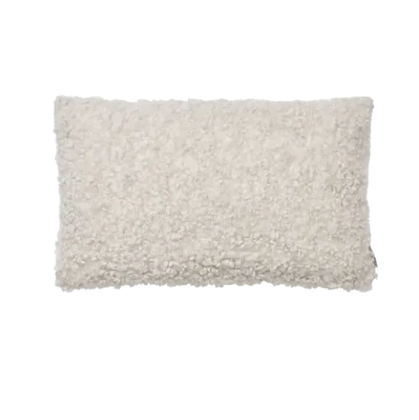 Kissenhülle -TEDDY- Farbe Moonbeam - Größe 30 x 50 cm