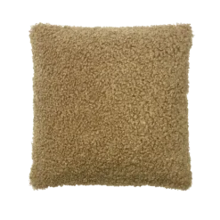 Kissenhülle -TEDDY- Farbe Tan - Größe 50 x 50 cm