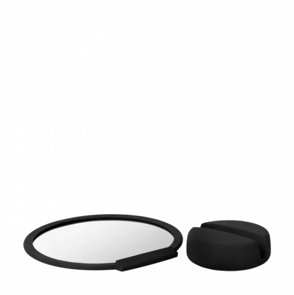 Kosmetikspiegel -SONO- Farbe Black, 5-fach Vergrößerung