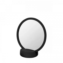Kosmetikspiegel -SONO- Farbe Black, 5-fach Vergrößerung