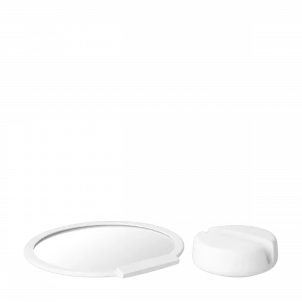 Kosmetikspiegel -SONO- Farbe White, 5-fach Vergrößerung