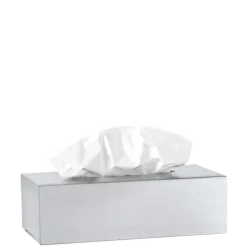 Kosmetiktücherbox -NEXIO- Farbe Edelstahl matt
