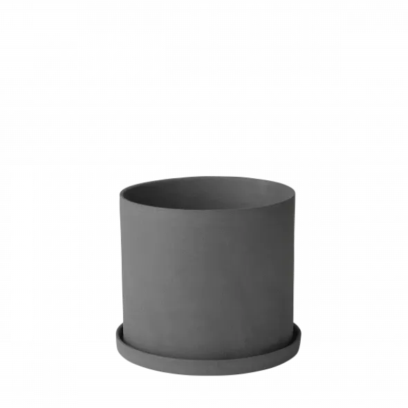 Kräutertopf -NONA- Farbe Pewter - Größe S