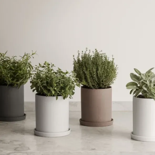 Kräutertopf -NONA- Farbe White - Größe L