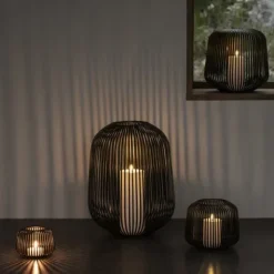 Laterne -LITO- Farbe Black - Größe XS