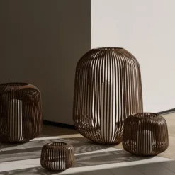 Laterne -LITO- Farbe Rusty Look - Größe XS (inkl. innenliegendem Glaszylinder)