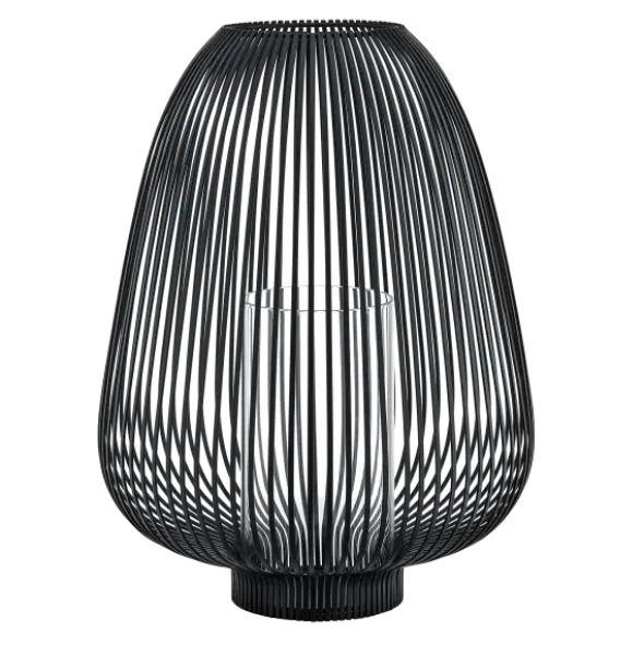 Laterne -LYVA- Farbe Black - Größe L