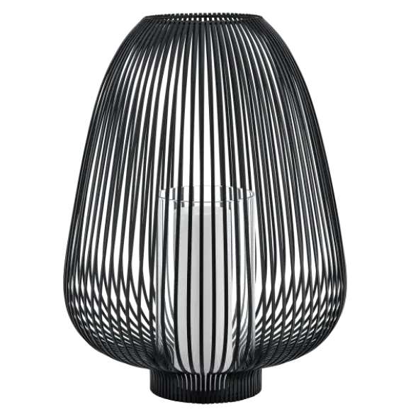 Laterne -LYVA- Farbe Black - Größe L