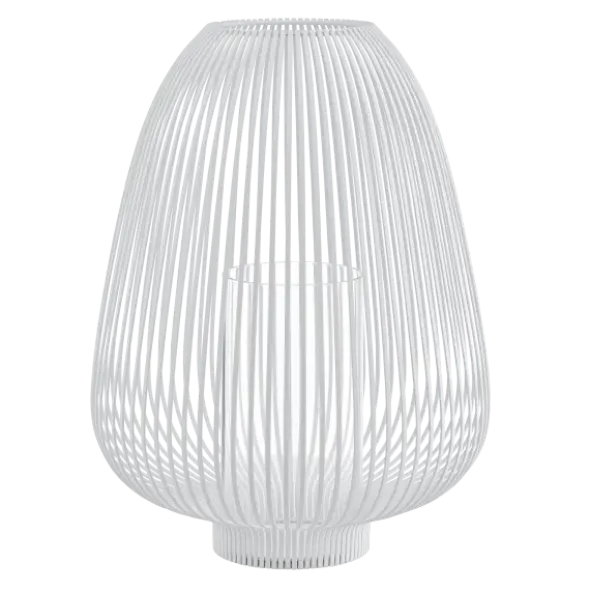 Laterne -LYVA- Farbe White - Größe L