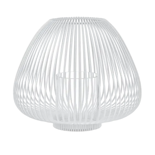 Laterne -LYVA- Farbe White - Größe M