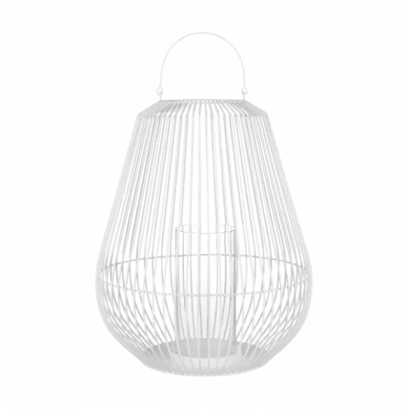 Laterne -NIDEA- Farbe White - Größe S