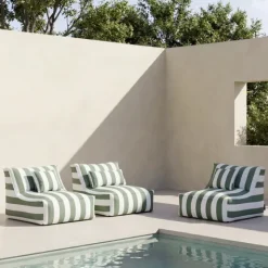 Lounger Chair -STAY- Farbe Duck Green-Lily White