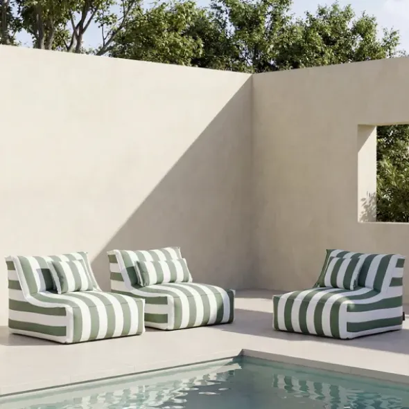 Lounger Chair -STAY- Farbe Duck Green-Lily White