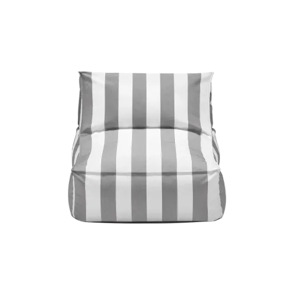 Lounger Chair -STAY- Farbe Elephant Skin-Lily White