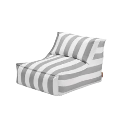 Lounger Chair -STAY- Farbe Elephant Skin-Lily White