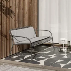 Loungesofa -YUA WIRE- Farbe Granite Gray