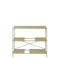 Metallregal -SUKOYA- Farbe Nomad, natürlich geölt - Größe S, 104 x 92 cm