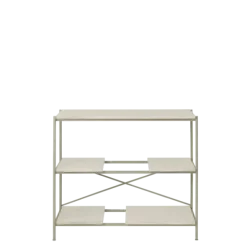 Metallregal -SUKOYA- Farbe Nomad, weiß geölt - Größe S, 104 x 92 cm