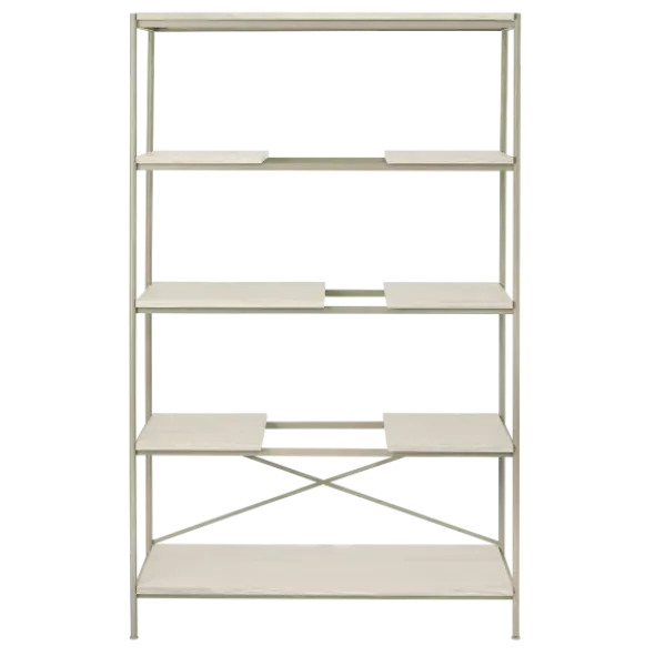 Metallregal -SUKOYA- Farbe Nomad, weiß geölt - Größe L, 105 x 170 cm