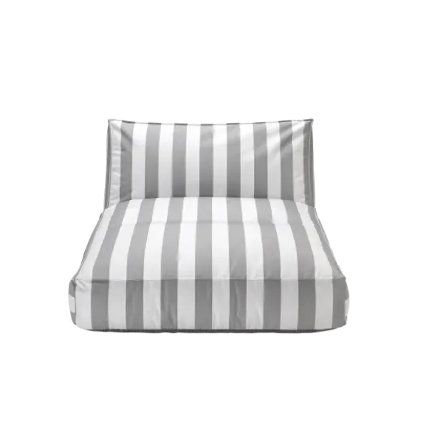 Outdoor-Bett -STAY- Farbe Lily White/Elephant Skin - Größe 120 x 190 cm