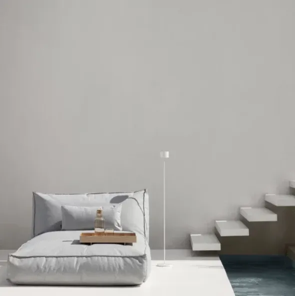 Outdoor-Bett -STAY- Farbe Stone - Größe 120 x 190 cm
