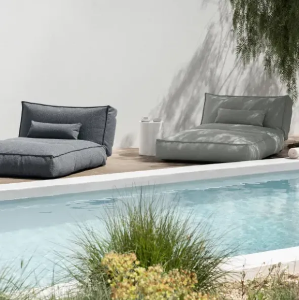 Outdoor-Kissen -STAY- Farbe Cloud Bouclé - Größe 45 x 45 cm