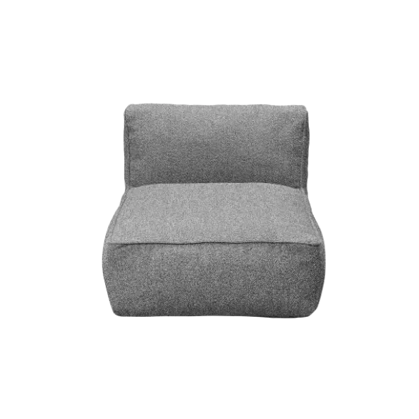 Outdoor 1-Sitzer Modul -GROW- Farbe Stone Bouclé (exkl. Bodenplatte)