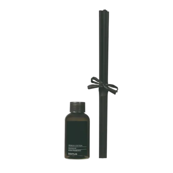 Raumduft Nachfüllset -FRAGA- Größe 100 ml + 5 Sticks, Duft: French Cotton