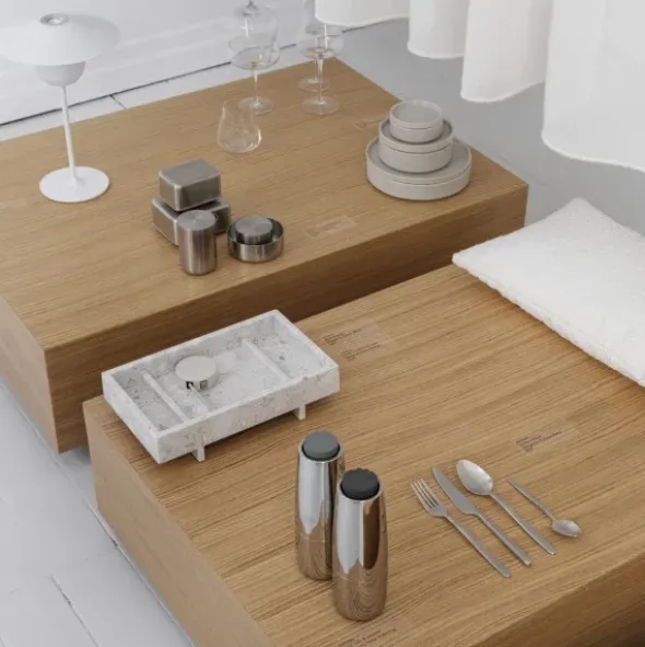 Salatbesteck -STELLA- Farbe Silber