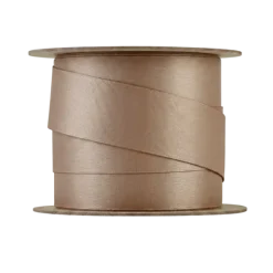 Satin Geschenkband -JUHLA- Farbe Tan - Größe M