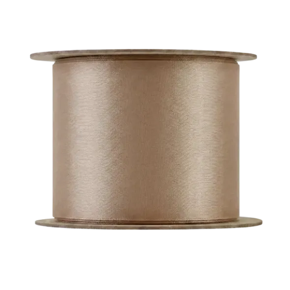 Satin Geschenkband -JUHLA- Farbe Tan - Größe L