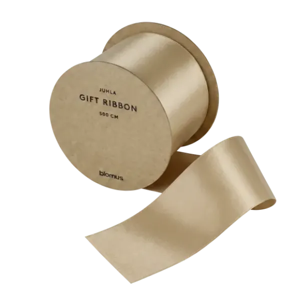 Satin Geschenkband -JUHLA- Farbe Vanilla - Größe L